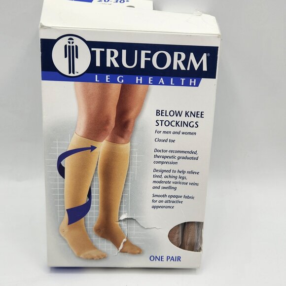 Truform Leg Health Unisex Compression Socks FIRM 20-30mmHg Size Large New - Picture 1 of 6